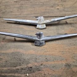 Classic Vintage Ford Thunderbird Emblem Hot Rod Custom Display Trim Chrome Part Parts Old