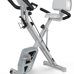 Pooboo Indoor Foldable Compact Exercise Bike X819, Stationary Cycling Bicycle, Cardio Fitness Workout