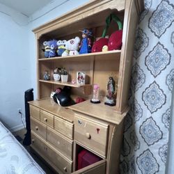 Wooden tall bedroom dresser 
