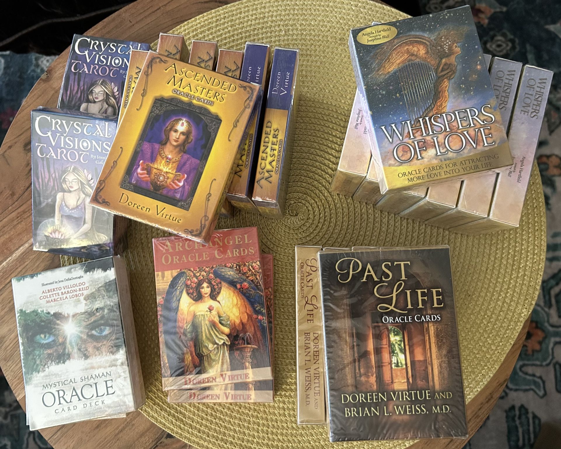 Lot Of 25 Oracle And Tarot Decks New And Sealed. No Guidebooks.