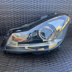 2012 2013 2014 2015 Mercedes-Benz W204 C250 C300 C350 C63 Left Driver Side Xenon Headlight Complete OEM