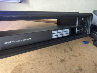 Black magic ATEM Production Studio 4K Video switcher With 2u Hard Case