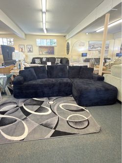 Viral Black Compressed/Boneless Sectional - No traditional Assembly Required