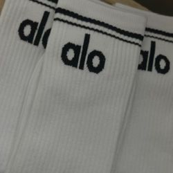 Alo White Socks