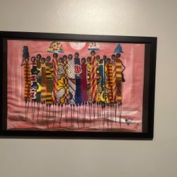 Hand Painted/Kente Fabric Women 