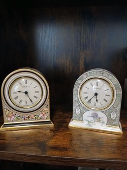 2 wedgewood clocks