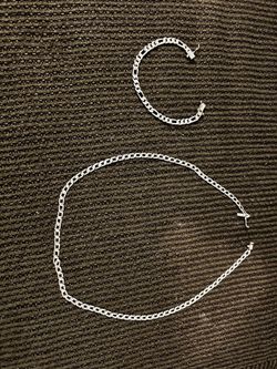 Silver 925 Necklace & bangle