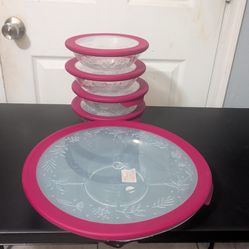 Platos y botanera rosita