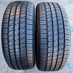 2 USED TIRES GOODYEAR 235/55/18