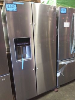 NEW scratch and dent Whirlpool side by side doors frige