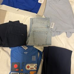 New Boys Large Long Sleeve Shirts And Pants Size 10-12