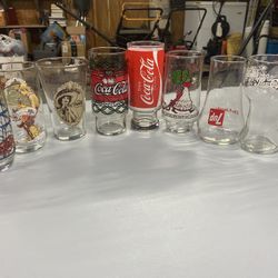 Lot of Coca Cola And Pepsi Glassware