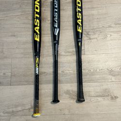 Easton Fast pitch Softball & Baseball Bats $25 Each 