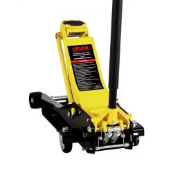 550#Low Profile Floor Jack, 4 Ton (8818 lbs) Capacity, Steel Racing Floor Jack with Dual Pistons Quick Lift Pump, Hydraulic Trolley Car Lift for Sport