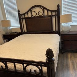 PRICED TO SELL - Tommy Bahama Home Bali Hai Island Breeze Rattan Bed