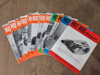 😯 1948 Hot Rod Magazine Volume 1 - 12 Complete First Year Set  (1987 Reprint) Car Ford Chevy Racing