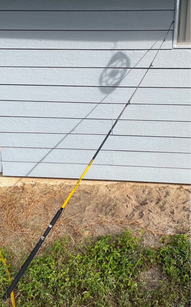 Master spectra 8 foot spinning rod Yellow and Black Fishing Rod for ...