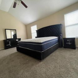 BLACK QUEEN BEDROOM SET $975!! KING SET $1085!! DELIVERY AVAILABLE!!
