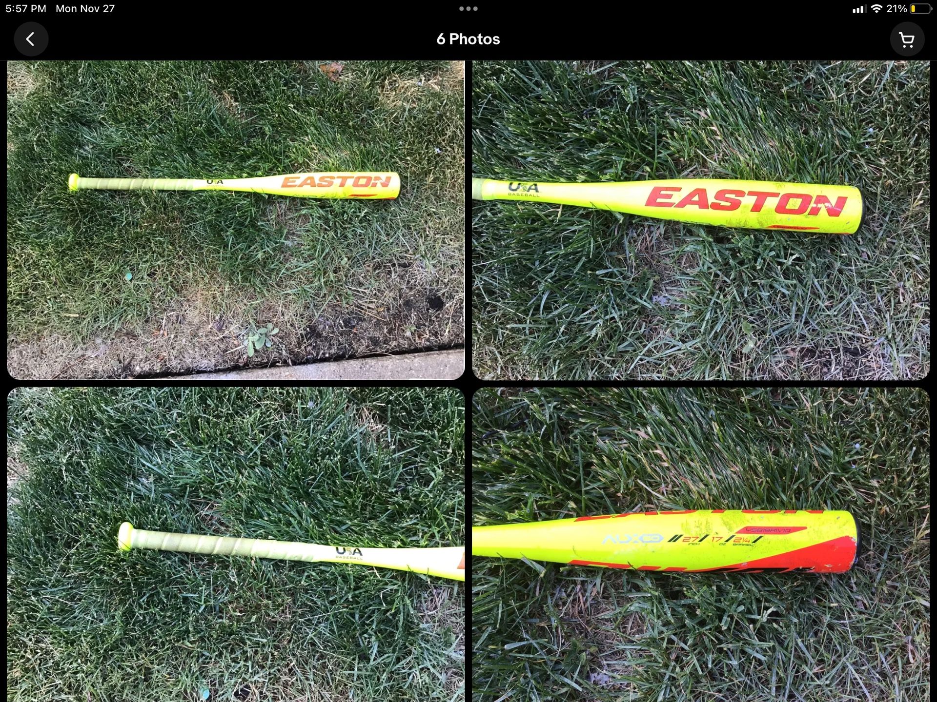 USA Easton Baseball Bat, Flying Tiger Baseball Bat, And Kids Red Baseball MIT