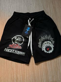 Hellstar Records Graphic Shorts Black Size S