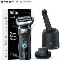 Braun Series 7 - Rechargeable Wet + Dry Shaver w/ Smart Care Center