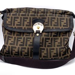 Fendi chef zip zucca crossbody