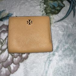 Tory Burch Gold Leather Wallet