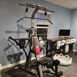 Unexpectedly AWESOME DEAL ONLY USED A HALF DOZEN TIMES WITH MANY EXTRAS BOWFLEX HOME GYM 