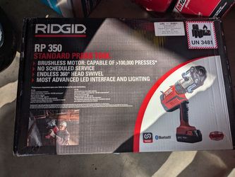 RIDGID RP 350 Steel Press Tool Kit with 1/2 in.-1 in. MegaPress Jaws (READ DESCRIPTION!)
