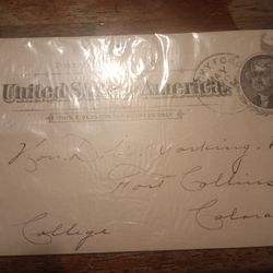 Antique Embossed Stamp Bearing Thomas Jefferson 1898 Postal Card For Sale.
