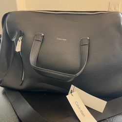 Calvin Klein Leather Duffle