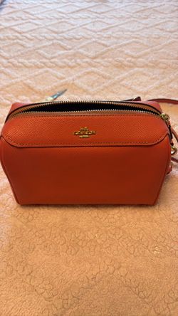 Coach Crossbody Bag Coral Pink Leather