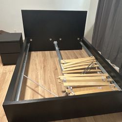 IKEA Malm Bed and Night Stand 