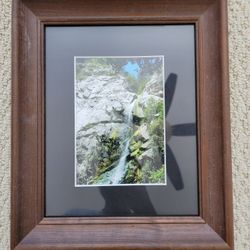 Framed Waterfall Picture