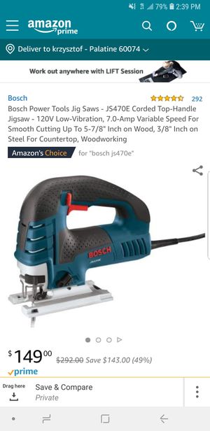 Bosch Power Tools Jig Saws Js470e Corded Top Handle Jigsaw