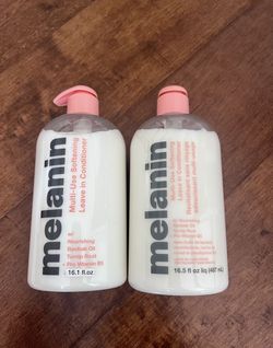 Melanin Multi-Use Softening leave In Conditioner Brand New Full Size Both are brand new and full size. Retails for $36 + tax at Sephora and Ulta.