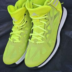 Adidas Crazy Shadow 2 Electricity Yellow Black Hi-Top Basketball Shoes 10.5 VGC