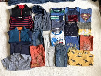 Boys Size 5 Clothes H&M, Sonoma, Carters, Cat & Jack, Super Mario Nintendo, Sonic, Craft & Flow