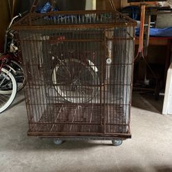 Vintage  Tropical Bird Cage