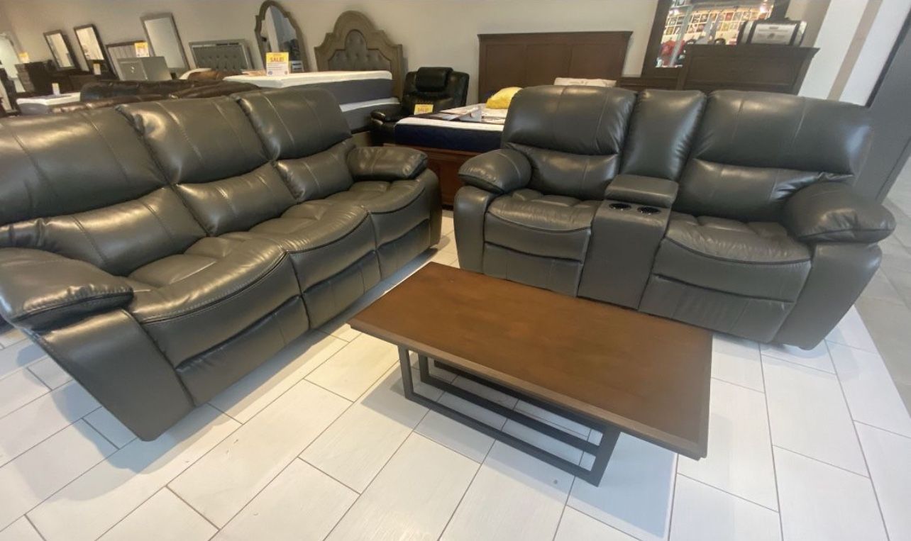 COMFY NEW MADRID RECLINING SOFA AND LOVESEAT SWT ON SALE ONLY $999. IN STOCK! SAME DAY DELIVERY 🚚 EASY FINANCING