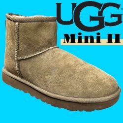 UGG Boots Mini II 2 Booties Antilope Sheepskin Caribou Gift