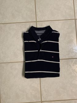 Tommy Hilfiger Navy Blue Striped Polo