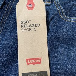 NWT LEVI'S Men's 550 Relaxed Fit Denim Jean Shorts Medium Stonewash Size 40 L