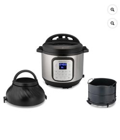 4 Quart Insta Pot Air Fryer + Crisper 9 In 1 Electric Pressure Cooker