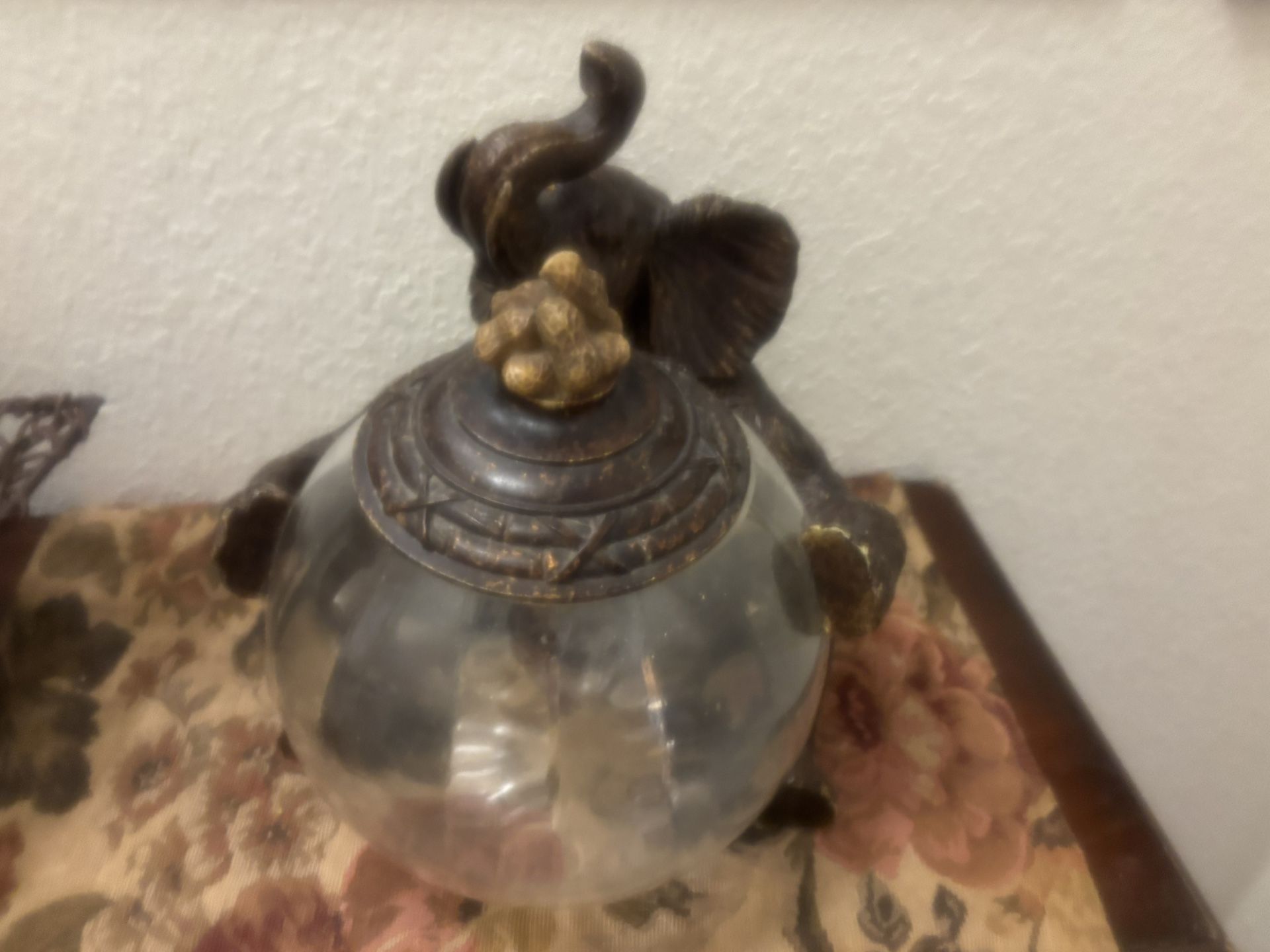 Beautiful Elephant Cookie or Candy Jar