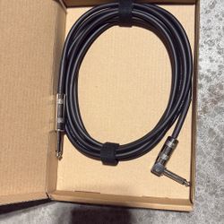 1/4 Inch 6.35mm Guitar Instrument Cable Straight To Right Angle
