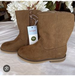 Cat & Jack Boots Leanna Toddler Girls  Western Brown Zipper