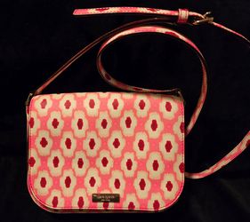 Brand New-KATE SPADE New York Laurel Way Carsen Multi-pink Leather Crossbody Bag