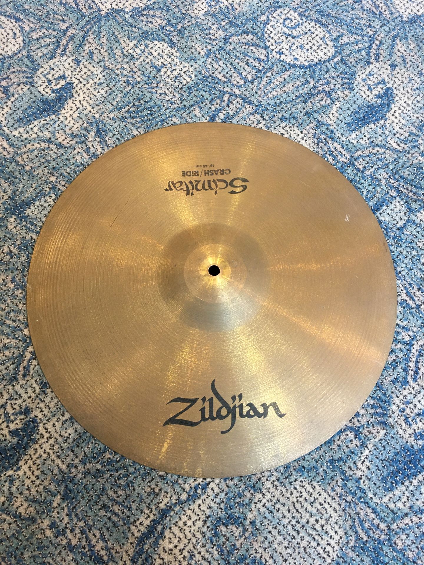 Zildjian Scimitar crash ride 18” cymbal drums percussion pro audio