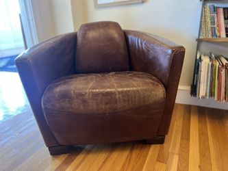 Arhaus Leather Arm Chair